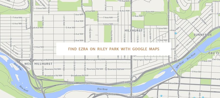 Find Ezra on Riley Park with Google Maps