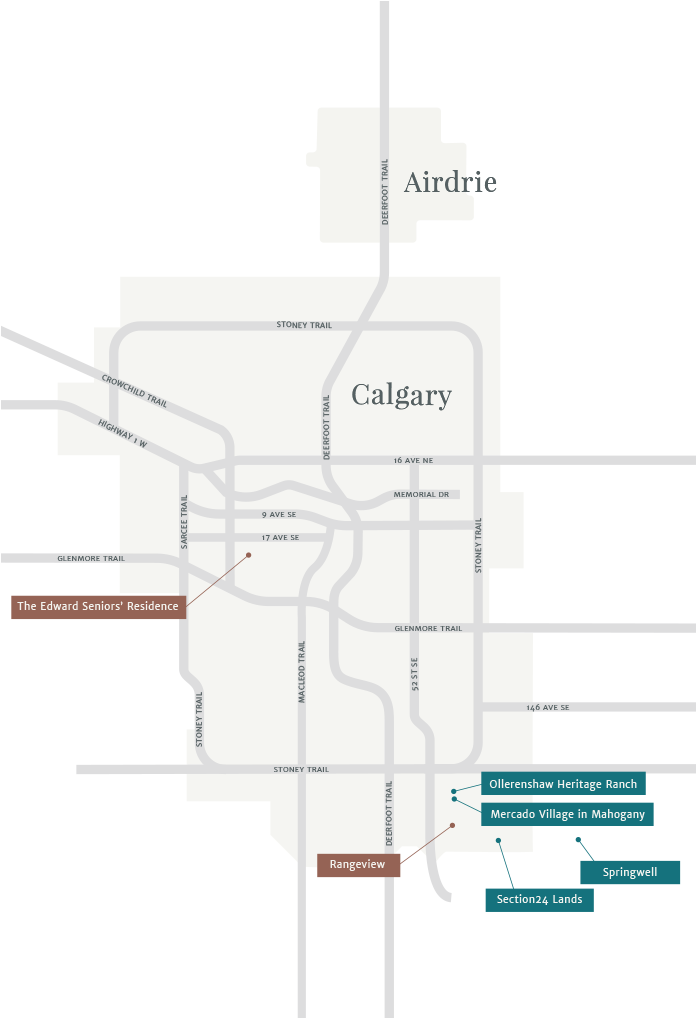 Map of Section 23 projects