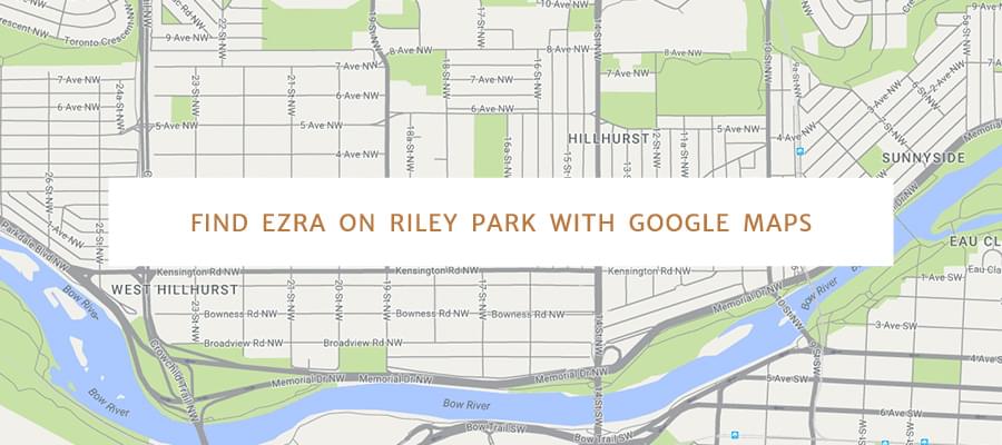 Find Ezra on Riley Park with Google Maps