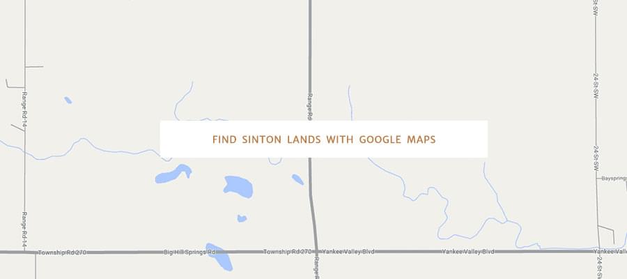 Find Sinton Lands with Google Maps